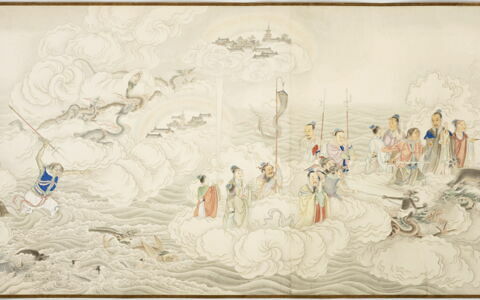 L'officier des eaux, troisième originel (Xiayuan shuiguan tu
下元水官圖), image 14/17