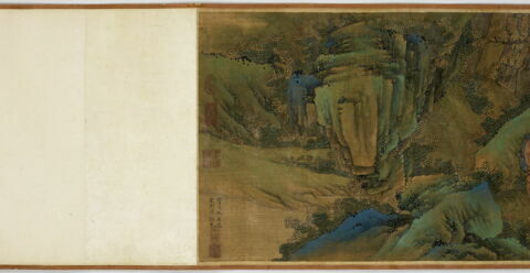 Rouleau: Sept gentilshommes passent les cols (Qizi duguantu 七子度關圖), image 2/16