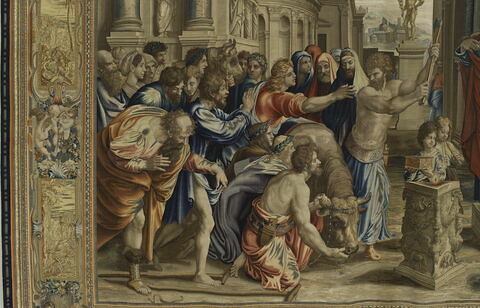Le Sacrifice à Lystra, de la tenture des Actes des Apôtres, image 3/21