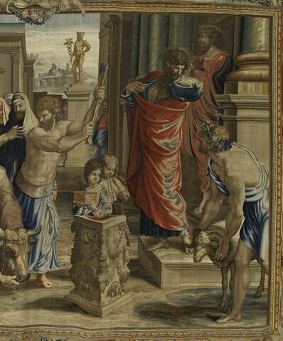 Le Sacrifice à Lystra, de la tenture des Actes des Apôtres, image 12/21