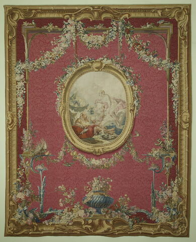 L'Aurore et Céphale, de la tenture à alentours des "Amours des Dieux" de la chambre rose de la duchesse de Bourbon, au Palais Bourbon