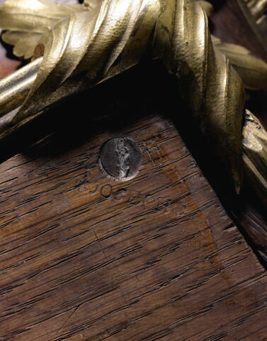 Secrétaire à abattant avec pendule de cartonnier, image 8/10