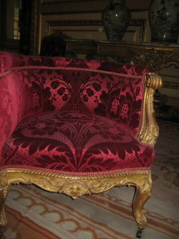 Confident à trois places de style Louis XV, image 4/4