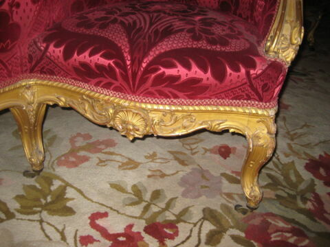 Confident à trois places de style Louis XV, image 8/8