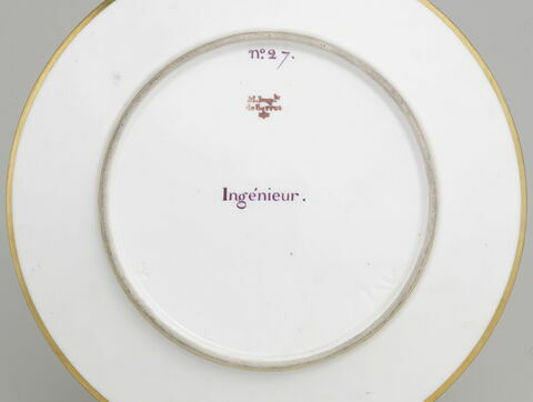 Assiette du Service Encyclopédique : Ingénieur, image 2/2