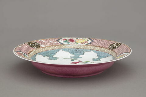Assiette d'échantillon en porcelaine 