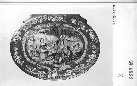 Tabatière ovale à décor de scènes rustiques, image 4/5
