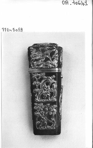 Etui-nécessaire en galuchat vert, image 3/3