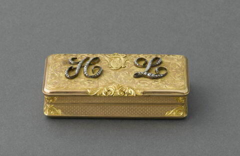Tabatière en or rectangulaire, image 2/6