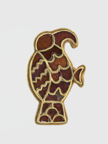 Fibule aviforme cloisonnée