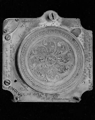 Cadran équinoxial universel à viseurs et verniers, son mode d'emploi manuscrit, et son étui, image 5/8