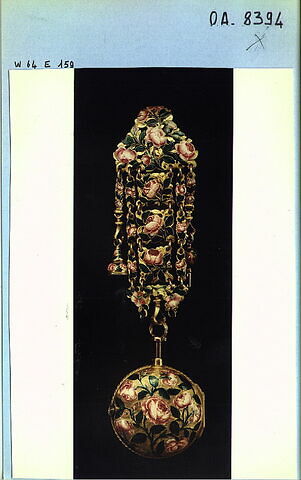 Montre ronde assortie d'une châtelaine, image 3/4