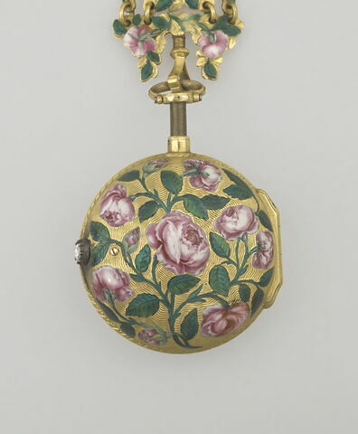Montre ronde assortie d'une châtelaine, image 2/4