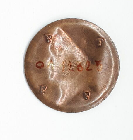 Médaille : treizième effigie de l'Empereur Napoléon, cliché de droit, image 2/3