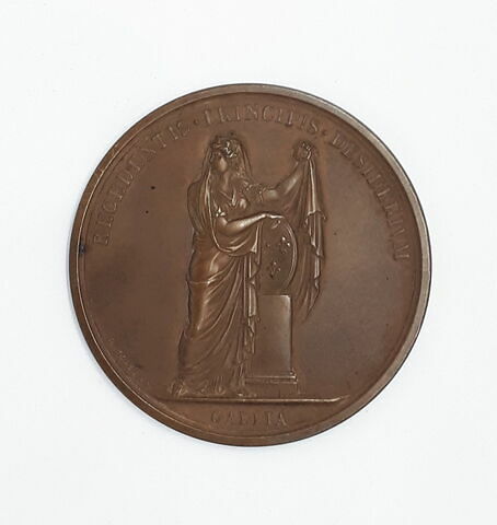 Médaille : Départ de Louis XVIII, cliché de revers, image 1/3