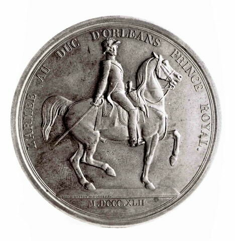 Médaille : Inauguration de la statue équestre du duc d'Orléans