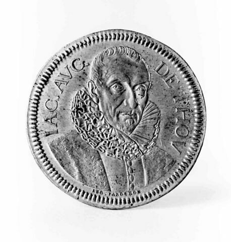 Jeton : Auguste de Thou, cliché de droit