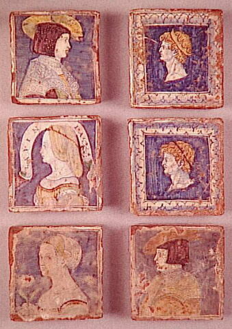 Carreau carré : buste de femme, image 6/6
