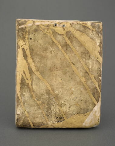 Plaque rectangulaire en bas-relief : saint Jérôme, image 2/2