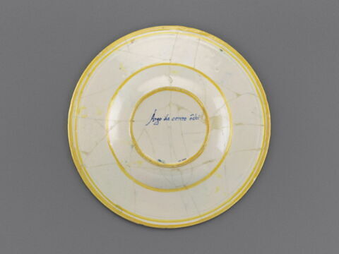 Plat rond : armoiries de Giacomo Nordi, évêque d'Urbino : Mercure et Argus, image 2/3