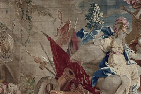 Le Triomphe de Minerve ou L'Abondance et la Paix récompensant les Arts, de la tenture du Triomphe des dieux, image 5/22