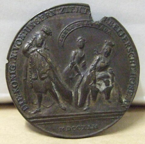 Médaille satirique de la guerre de Succession d'Autriche, image 2/2