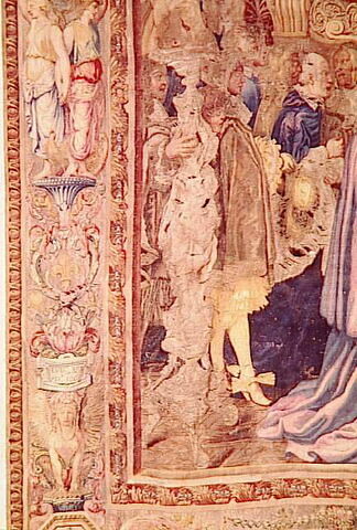 L'audience du légat : le cardinal Chigi reçu à Fontainebleau par Louis XIV, de la tenture de l'Histoire du roi, image 4/7