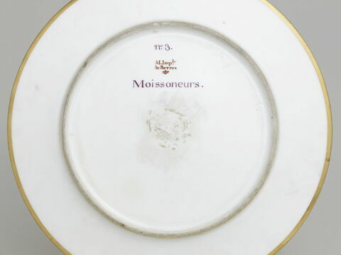 Assiette du Service Encyclopédique : Moissonneur, image 2/2