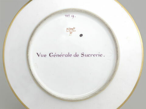 Assiette du Service Encyclopédique : Vue générale de la Sucrerie, image 2/2