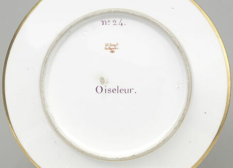 Assiette du Service Encyclopédique : Oiseleur, image 2/2