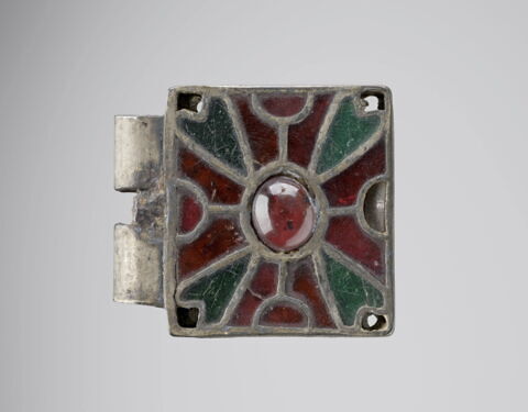 Plaque-boucle de ceinture (élément carré) wisigothique de Tressan (Hérault)