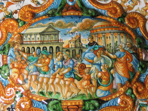 Grand plat ovale : le Triomphe de Joseph, image 2/6