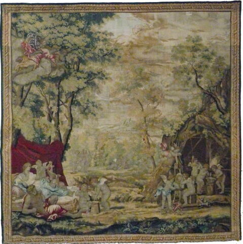 Le Repos de Vénus et de Vulcain ou Le Feu, d'une tenture des Dieux, image 3/4
