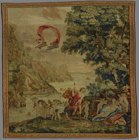 Vénus et Adonis, d'une tenture des Dieux