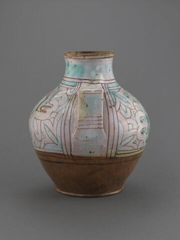 Grand vase ovoïde à deux anses : un sanglier et un chien courant, image 4/7
