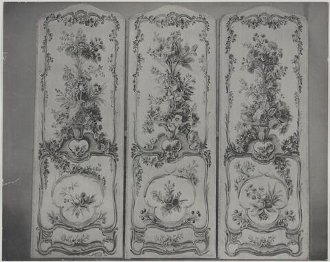 Paravent de six feuilles recouvertes de tapisseries, image 4/5