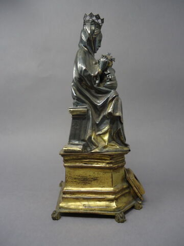 Statuette : Vierge à l’Enfant assise, image 4/6