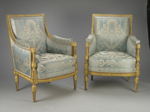 Bergère, d'une paire, salon de compagnie de Madame Elisabeth à Montreuil, image 3/3