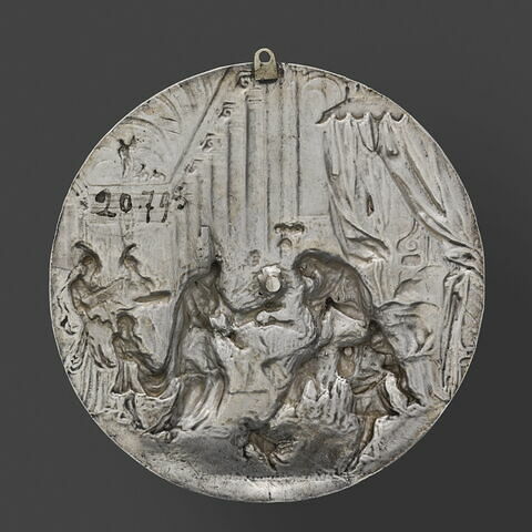 Plaque : Enée raconte la chute de Troie à Didon, image 2/2