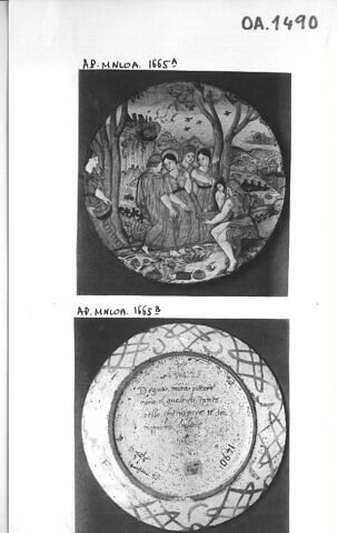Fond de plat : la naissance d'Adonis, image 3/4