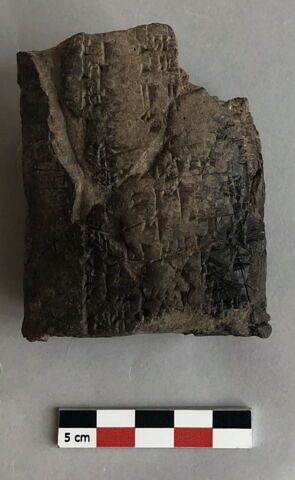 enveloppe de tablette ; fragment ; scellement