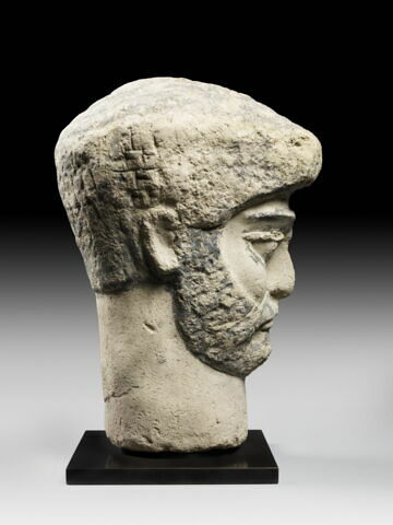 tête funéraire ; statue ;, image 3/7