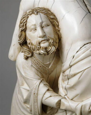 Groupe de la Descente de croix : le Christ et Joseph d'Arimathie, image 13/13