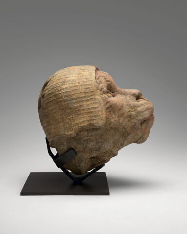 Tête de singe avec un bonnet rouge et blanc, image 6/8