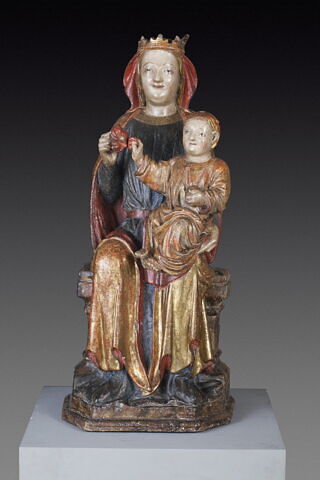 Vierge assise tenant l'Enfant, image 12/16