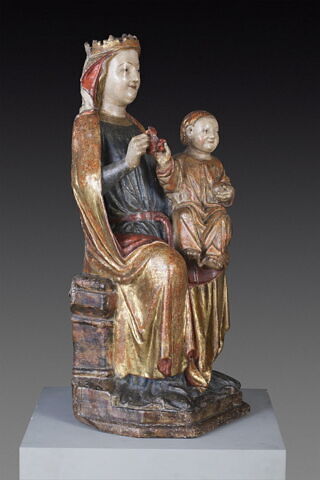 Vierge assise tenant l'Enfant, image 13/16