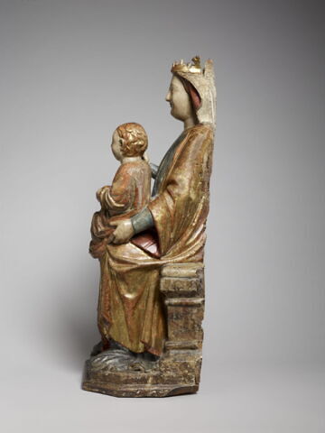Vierge assise tenant l'Enfant, image 8/16