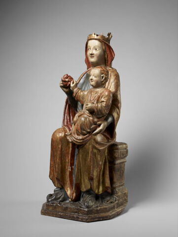 Vierge assise tenant l'Enfant, image 10/16