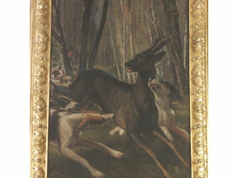 Scènes de chasse et de fauconnerie : Scène de chasse avec chevreuil, image 2/2