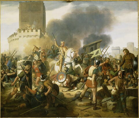 Le comte Eudes défend Paris contre des Normands, 885-886, image 1/2